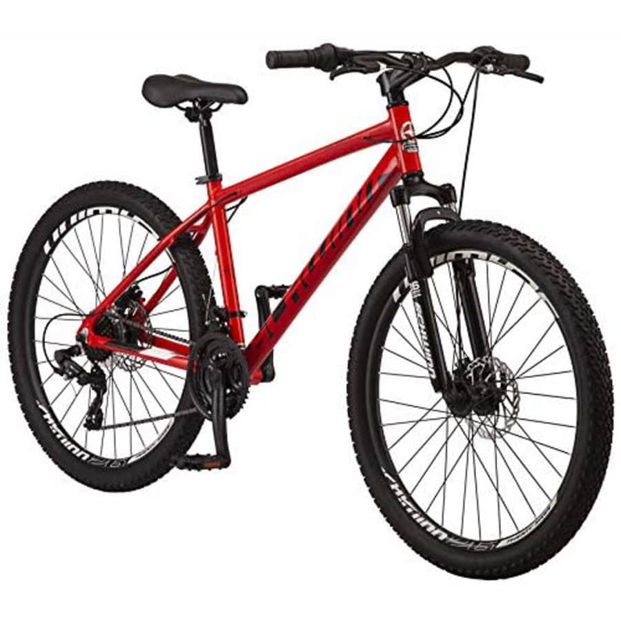 Schwinn High Timber ALX Youth/Adult Mountain Bike, Aluminum Frame and Disc Brakes, 26-Inch Wheels, for $381 Schwinn High Timber ALX Youth/Adult Mountain Bike, Aluminum Frame and Disc Brakes, 26-Inch Wheels, for $381