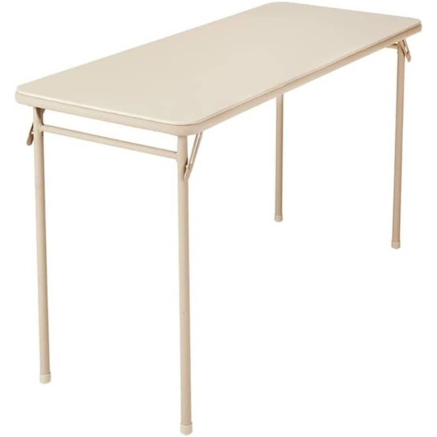 Cosco 48" Vinyl-Top Folding Table for $41 Cosco 48" Vinyl-Top Folding Table for $41