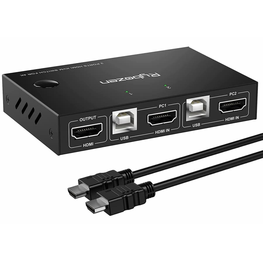 Rybozen 2-Port 4K HDMI KVM Switch for $20