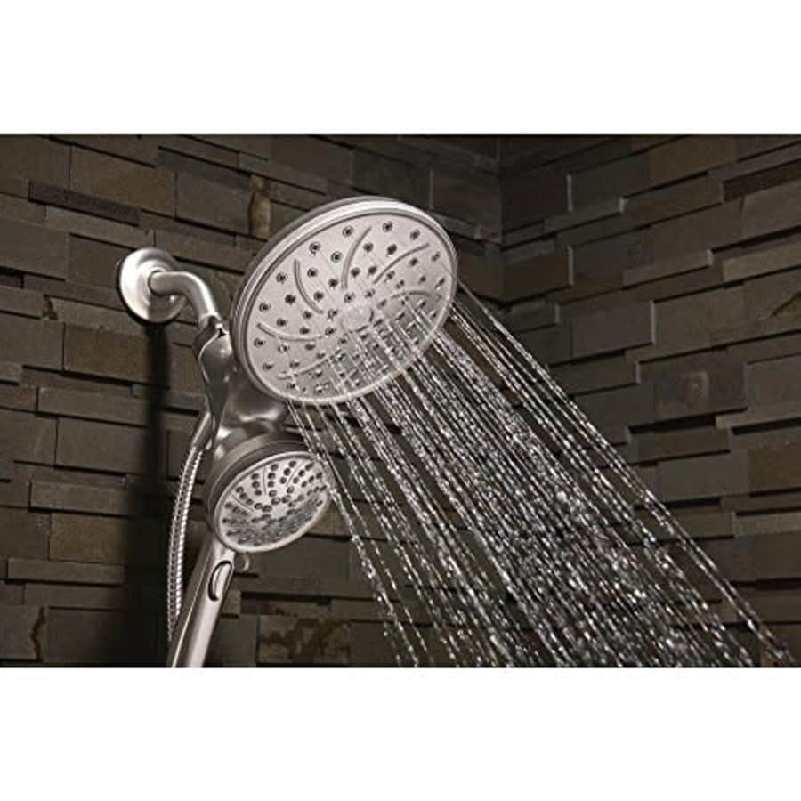 Moen 26008srn Attract 6-Spray Hand Shower and Shower Head Combo Kit with Magnetix in Spot Resist for $153