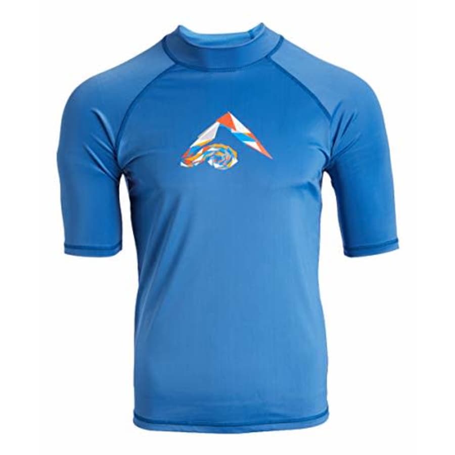 Kanu Surf Men's Paradise UPF 50+ Short Sleeve Sun Protective Rashguard Swim Shirt, Tahiti Denim for $22 Kanu Surf Men's Paradise UPF 50+ Short Sleeve Sun Protective Rashguard Swim Shirt, Tahiti Denim for $22