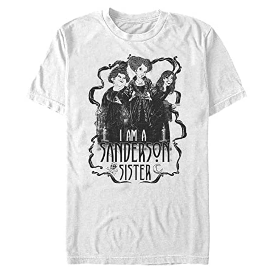 Disney Big & Tall Hocus Pocus Sanderson Sister Men's Tops Short Sleeve Tee Shirt, White, 3X-Large for $23 Disney Big & Tall Hocus Pocus Sanderson Sister Men's Tops Short Sleeve Tee Shirt, White, 3X-Large for $23