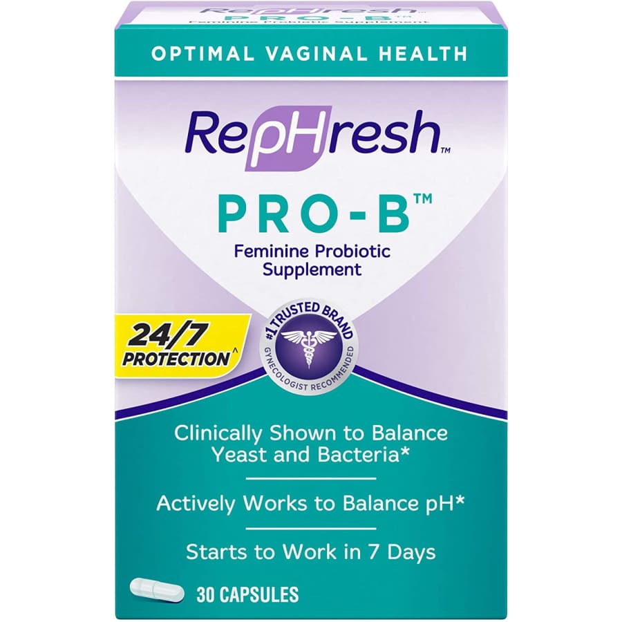 Rephresh Pro-B Feminine Probiotic Supplement 30-Capsule Bottle for $24 Rephresh Pro-B Feminine Probiotic Supplement 30-Capsule Bottle for $24
