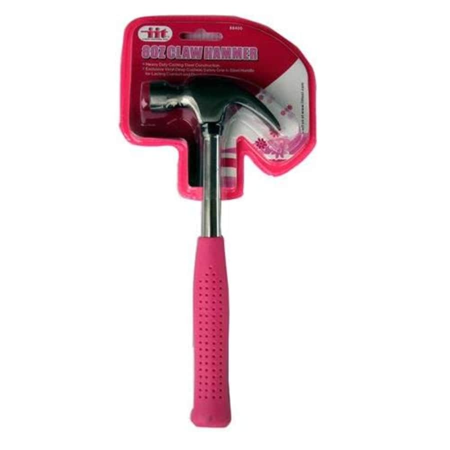 IIT 88400 Ladies 8-Ounce Claw Hammer, Pink for $13