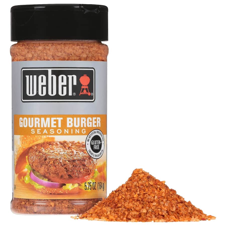 Weber 5.75-oz. Gourmet Burger Seasoning for $3.78 via Sub & Save Weber 5.75-oz. Gourmet Burger Seasoning for $3.78 via Sub & Save