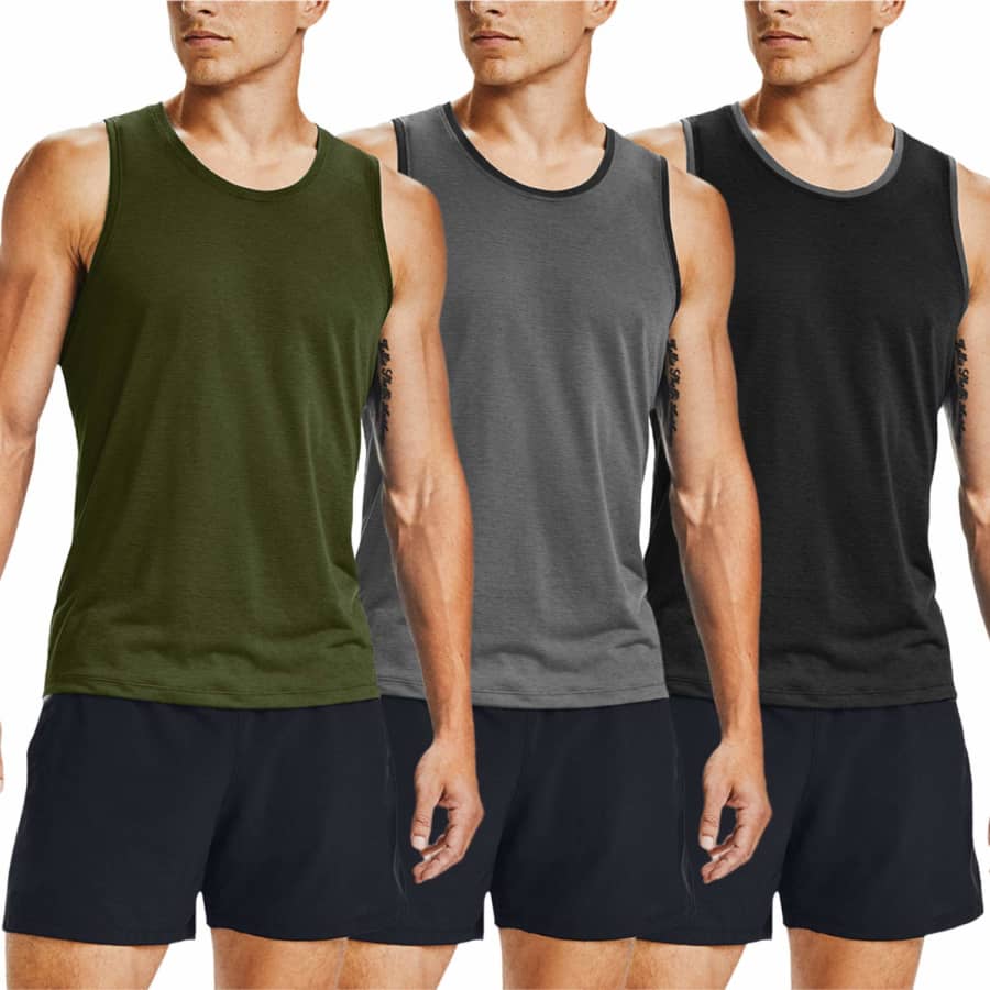 Coofandy Men's Gym Tank Top 3-Pack for $13
