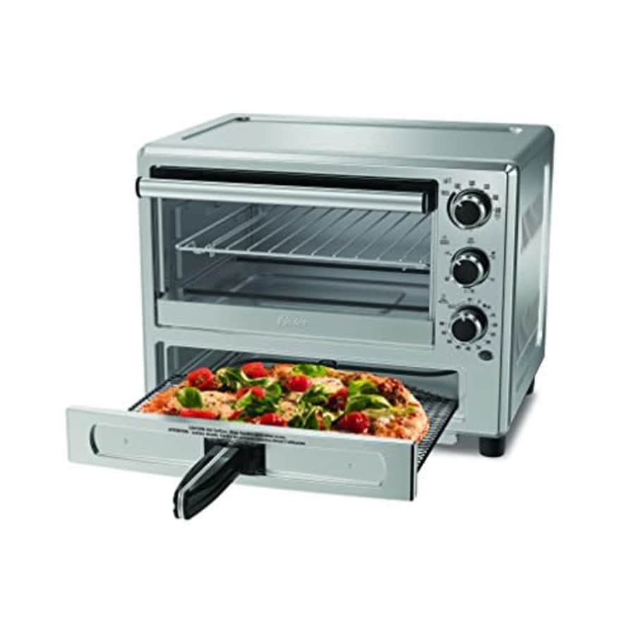 Oster Convection Toaster Oven with Pizza Drawer (TSSTTVPZDS-033) - Grey, 1400W for $178