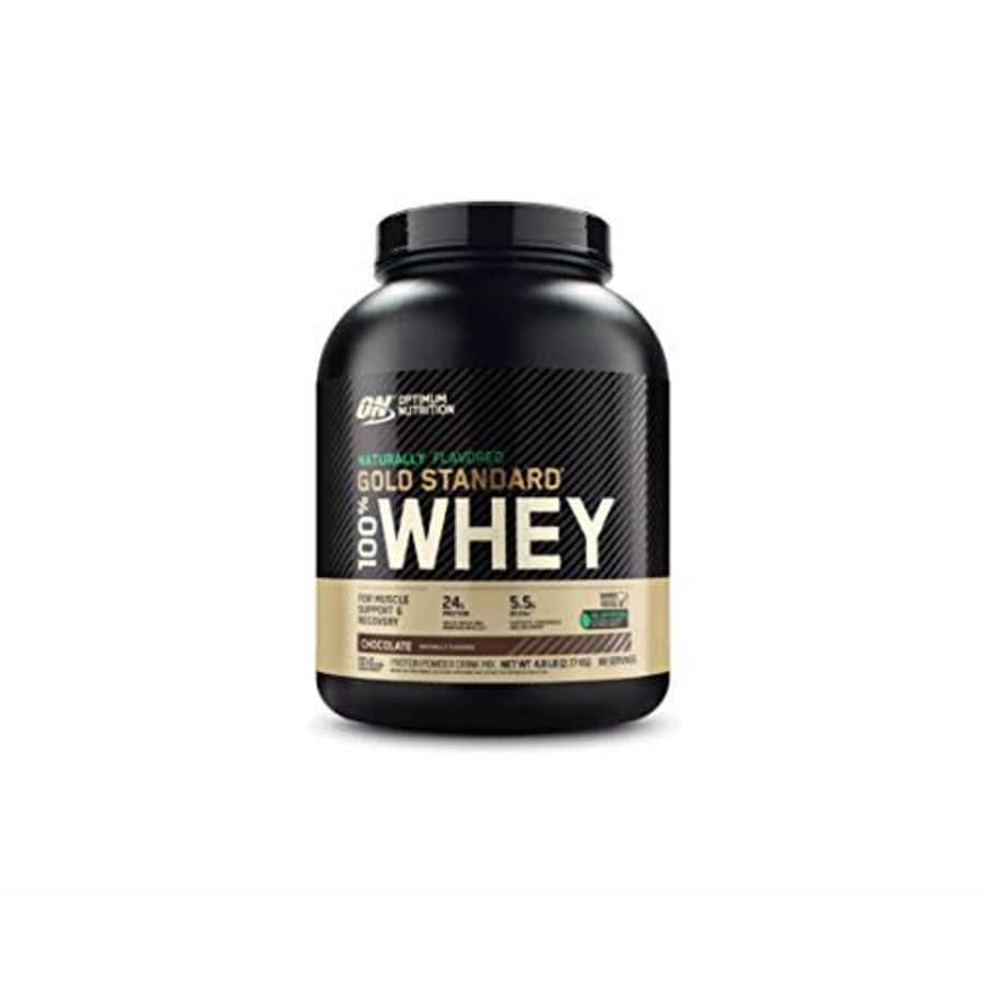 Optimum Nutrition Gold Standard 100% Whey Protein Powder, Naturally Flavored Chocolate, 4.8 Pound for $114