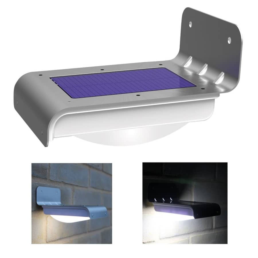 Nubee 16 LED Solar Power Motion Sensor Outdoor Waterproof Security Light for $10