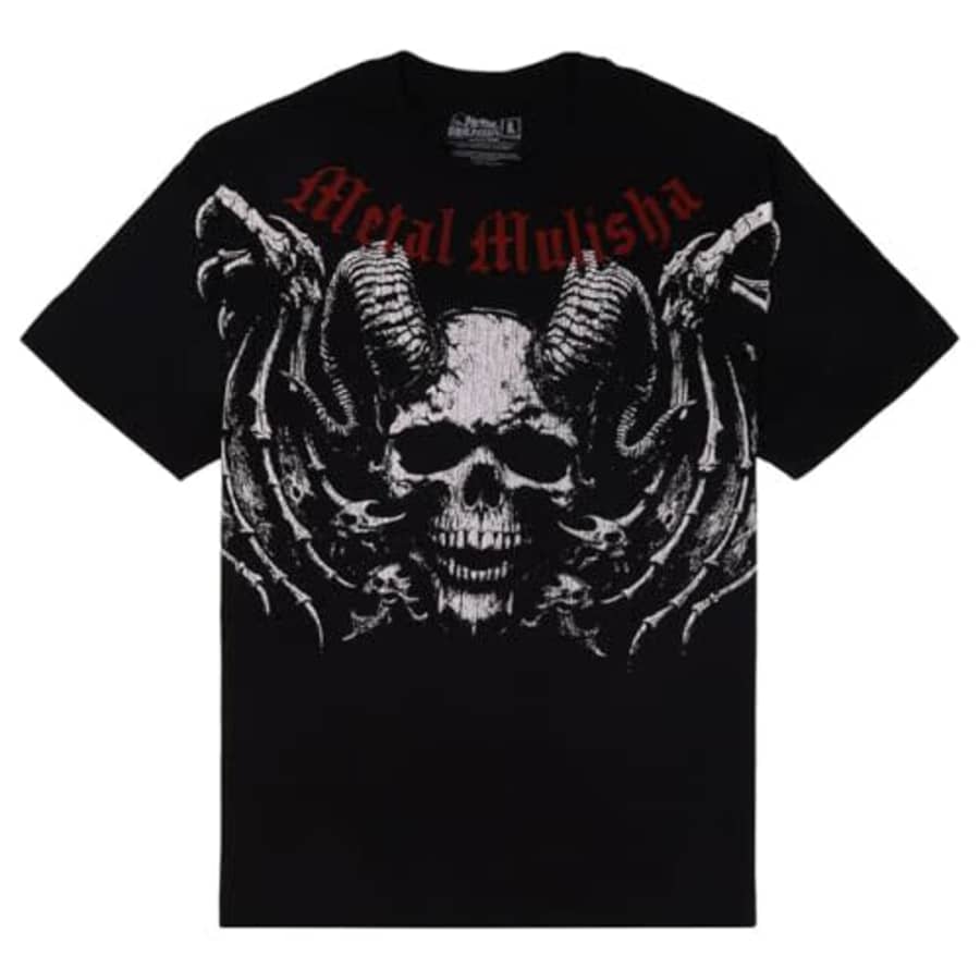 Metal Mulisha Men's Darkness Black Short Sleeve T Shirt L for $21 Metal Mulisha Men's Darkness Black Short Sleeve T Shirt L for $21