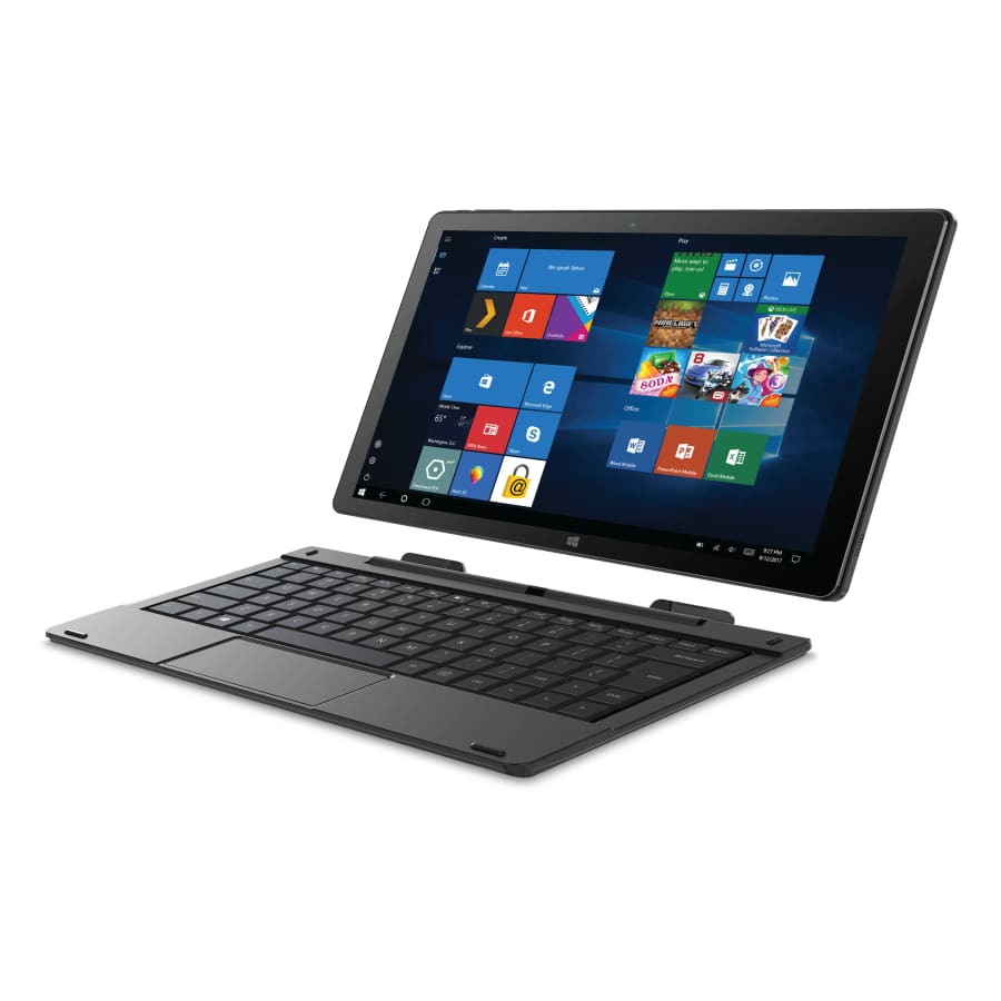 Smartab 10.1" 32GB 2-in-1 Windows 10 Tablet w/ Keyboard for $100