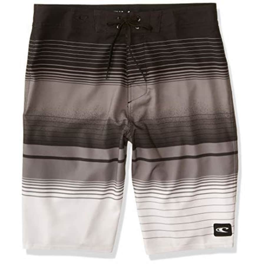 O'Neill O'NEILL Men's 20 Inch Outseam Ultrasuede Swim Boardshort, Light Grey/Seaboard, 28 for $17
