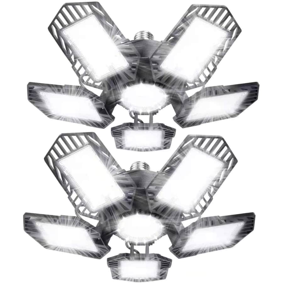 Rgzzup 160W LED Garage Lights 2-Pack for $25 Rgzzup 160W LED Garage Lights 2-Pack for $25