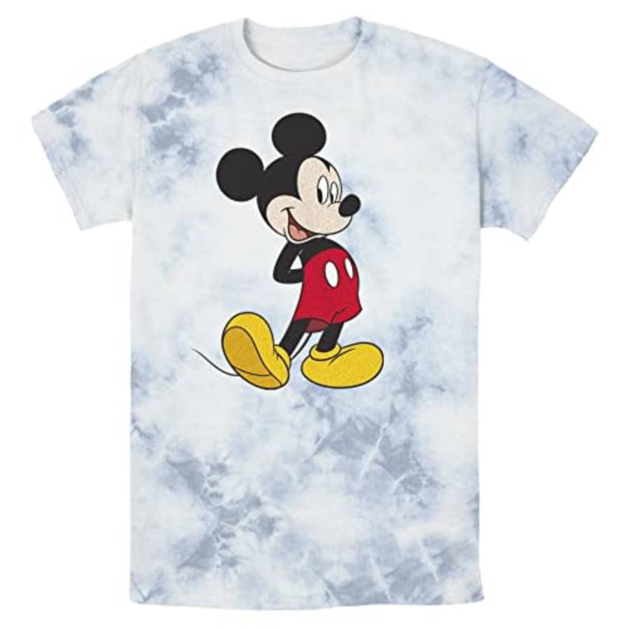 Disney Characters Traditional Mickey Young Men's Short Sleeve Tee Shirt, White/Blue, XX-Large for $19 Disney Characters Traditional Mickey Young Men's Short Sleeve Tee Shirt, White/Blue, XX-Large for $19
