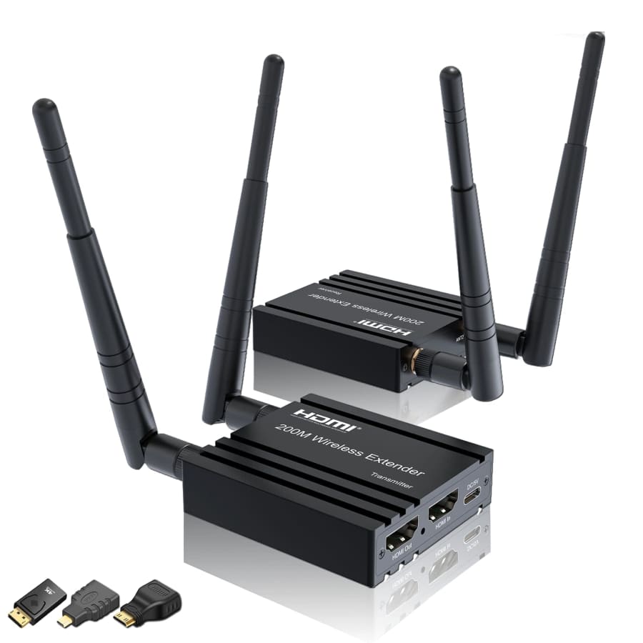 Wireless 4K HDMI Transmitter and Receiver Kit: $49.00 Wireless 4K HDMI Transmitter and Receiver Kit: $49.00