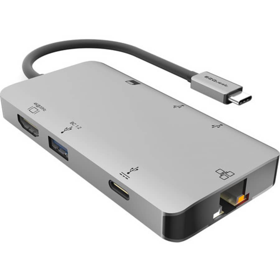 EZQuest 8-Port USB-C Multimedia Hub Adapter for $45