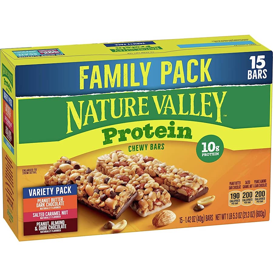Nature Valley Chewy Granola Bars Protein 15-Count Variety Pack for $11
