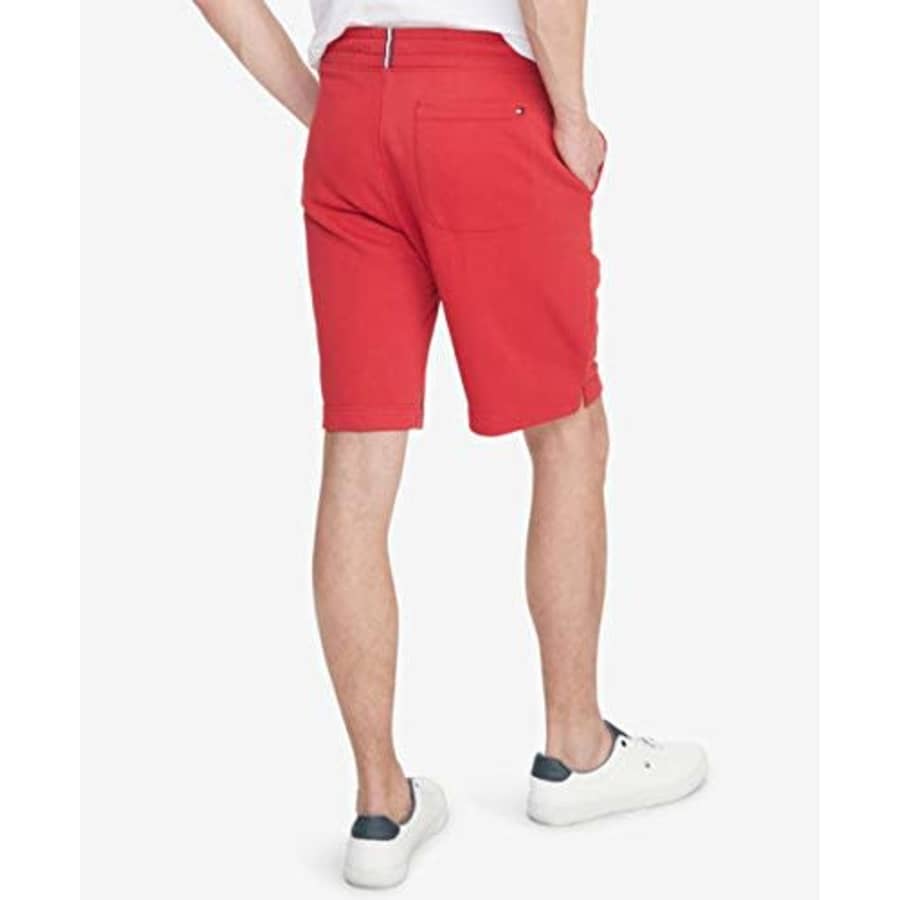 Tommy Hilfiger Men's Core Classic Fit Flat Front Shorts, Apple red, SM for $14 Tommy Hilfiger Men's Core Classic Fit Flat Front Shorts, Apple red, SM for $14