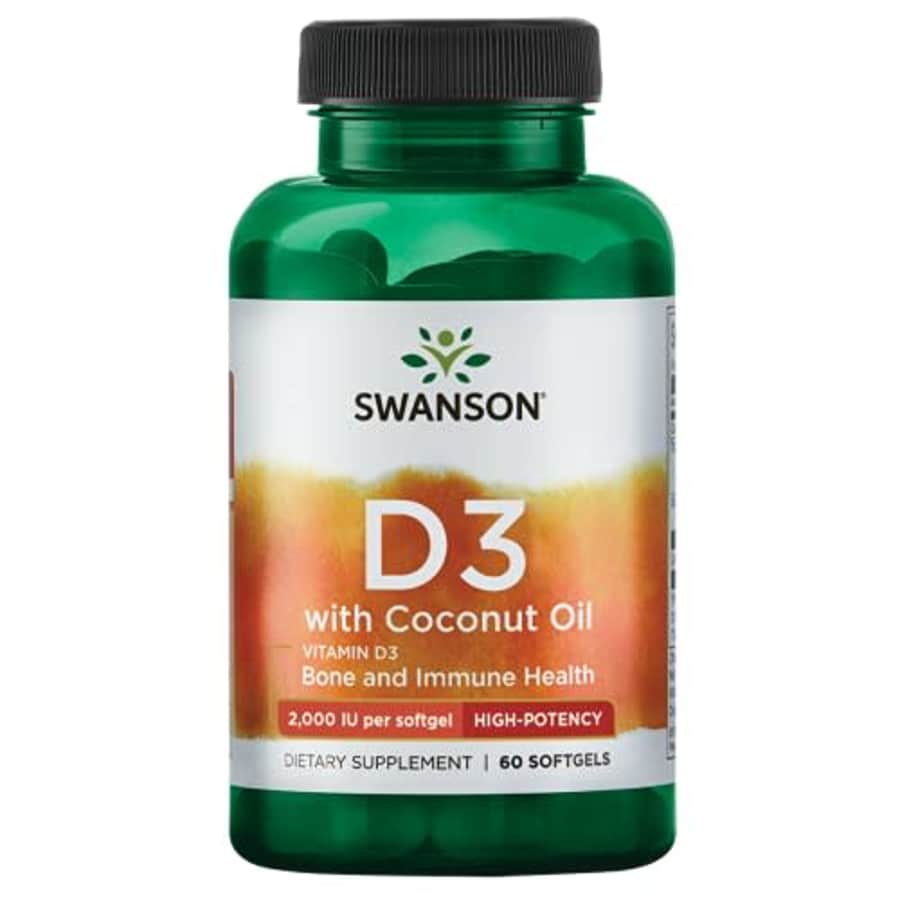 Swanson Vitamin D-3 with Coconut Oil 60 Sgels for $10 Swanson Vitamin D-3 with Coconut Oil 60 Sgels for $10