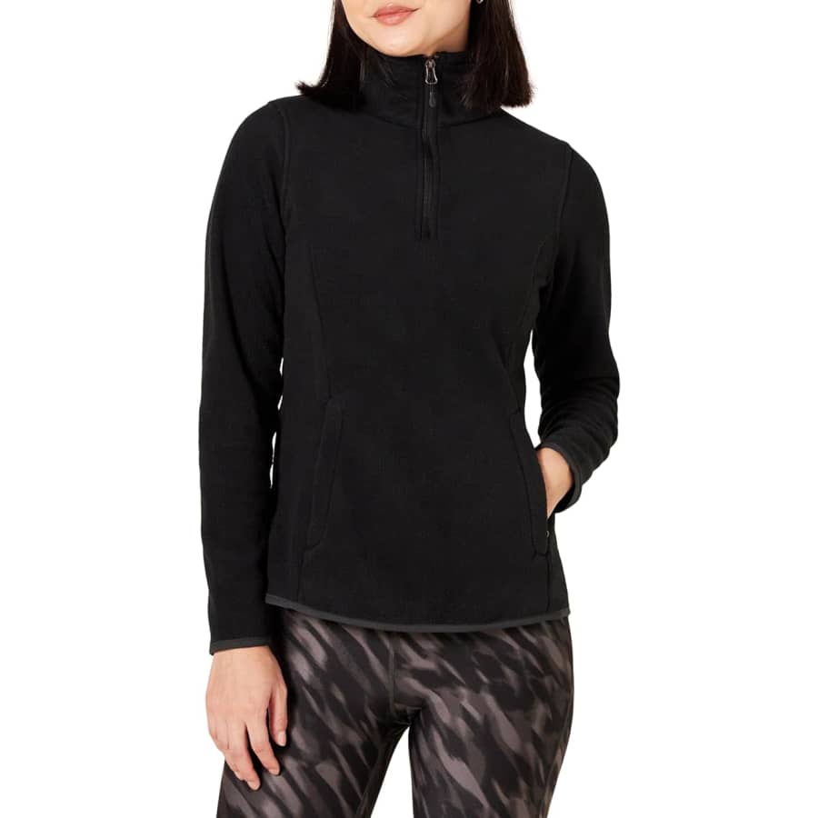 Amazon Essentials Women's Quarter-Zip Polar Fleece for $9 Amazon Essentials Women's Quarter-Zip Polar Fleece for $9