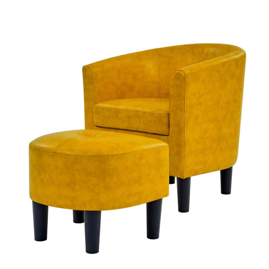 Wade Logan Aldayshein Barrel Chair & Ottoman for $94 Wade Logan Aldayshein Barrel Chair & Ottoman for $94