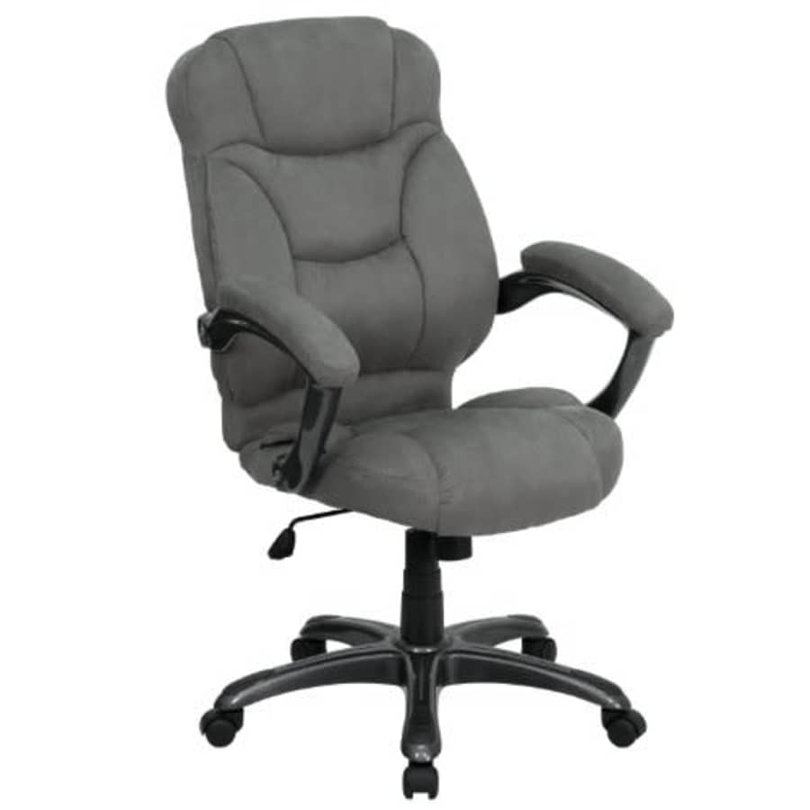 Flash Furniture High Back Gray Microfiber Contemporary Executive Swivel Ergonomic Office Chair with for $247 Flash Furniture High Back Gray Microfiber Contemporary Executive Swivel Ergonomic Office Chair with for $247