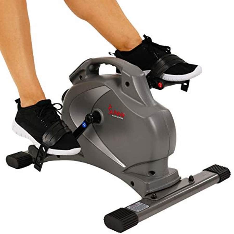 Sunny Health & Fitness SF-B0418 Magnetic Mini Exercise Bike, Gray for $101 Sunny Health & Fitness SF-B0418 Magnetic Mini Exercise Bike, Gray for $101