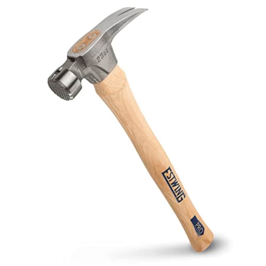 ESTWING Pro California Hammer - 23 oz Rip Claw Hammer with Milled Face & Hickory Wood Handle - for $26 ESTWING Pro California Hammer - 23 oz Rip Claw Hammer with Milled Face & Hickory Wood Handle - for $26