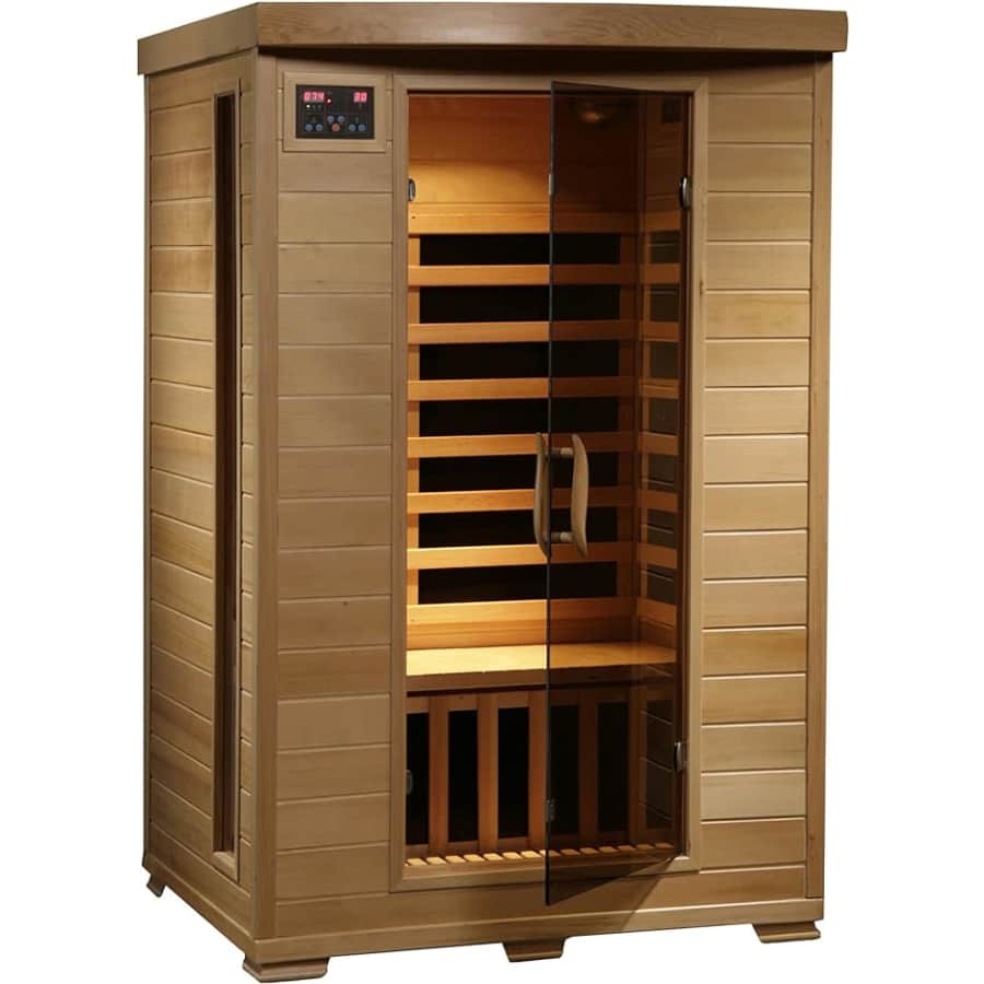 Blue Wave Heatwave 2-Person Hemlock Infrared Sauna for $4,326