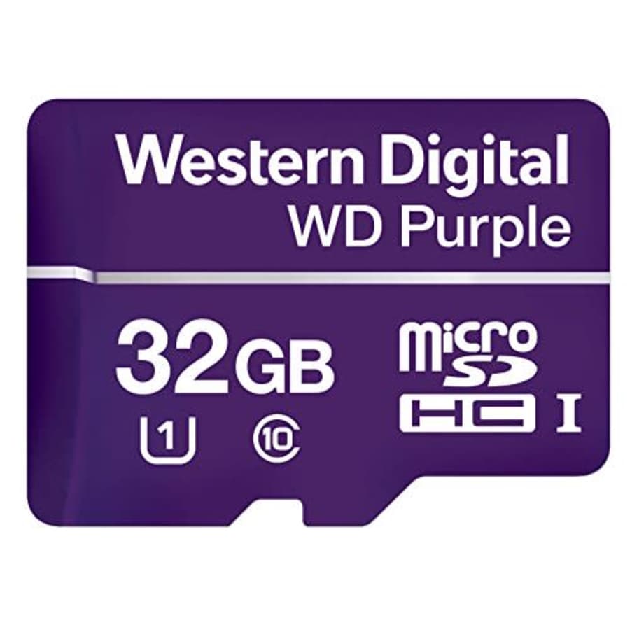Western Digital WDD032G1P0A WD Purple 32GB Surveillance microSD Card for $13 Western Digital WDD032G1P0A WD Purple 32GB Surveillance microSD Card for $13