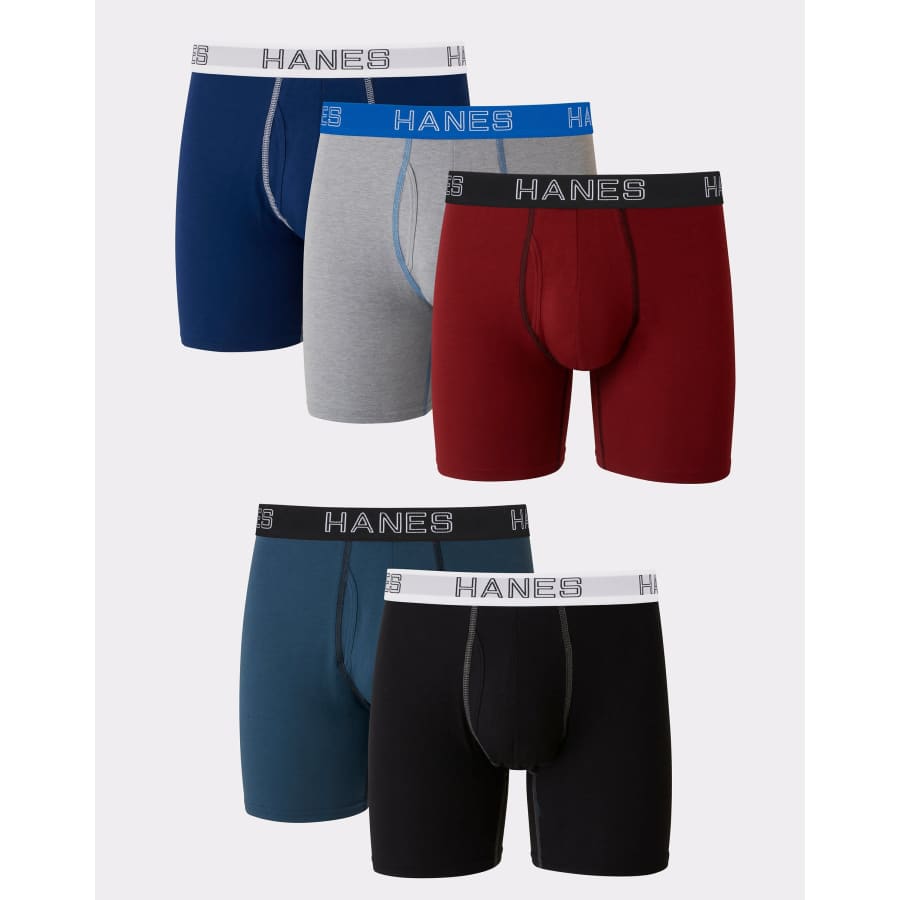 Hanes Men's Ultimate ComfortFlex Waistband Boxer Briefs 5-Pack for $26