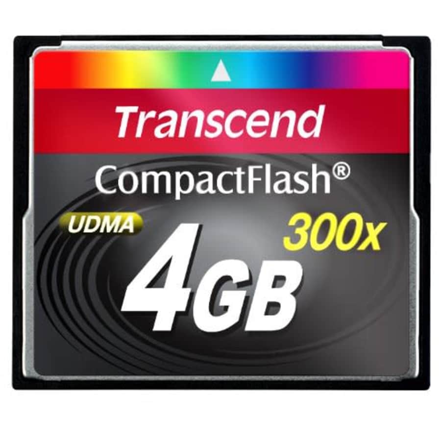 Transcend TS4GCF300 4GB 300x Compact Flash Card for $50 Transcend TS4GCF300 4GB 300x Compact Flash Card for $50