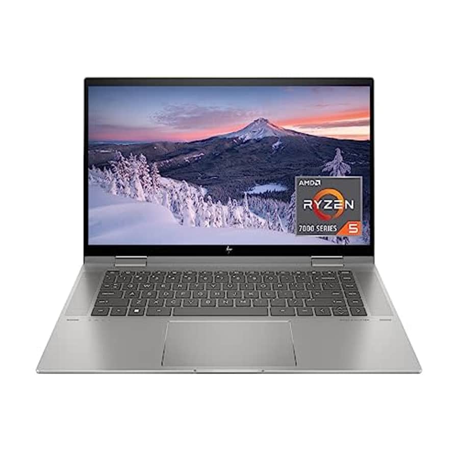 HP Envy x360 15 inch Laptop, FHD Touch Display, AMD Ryzen 5 7530U, 8 GB RAM, 512 GB SSD, AMD Radeon for $600