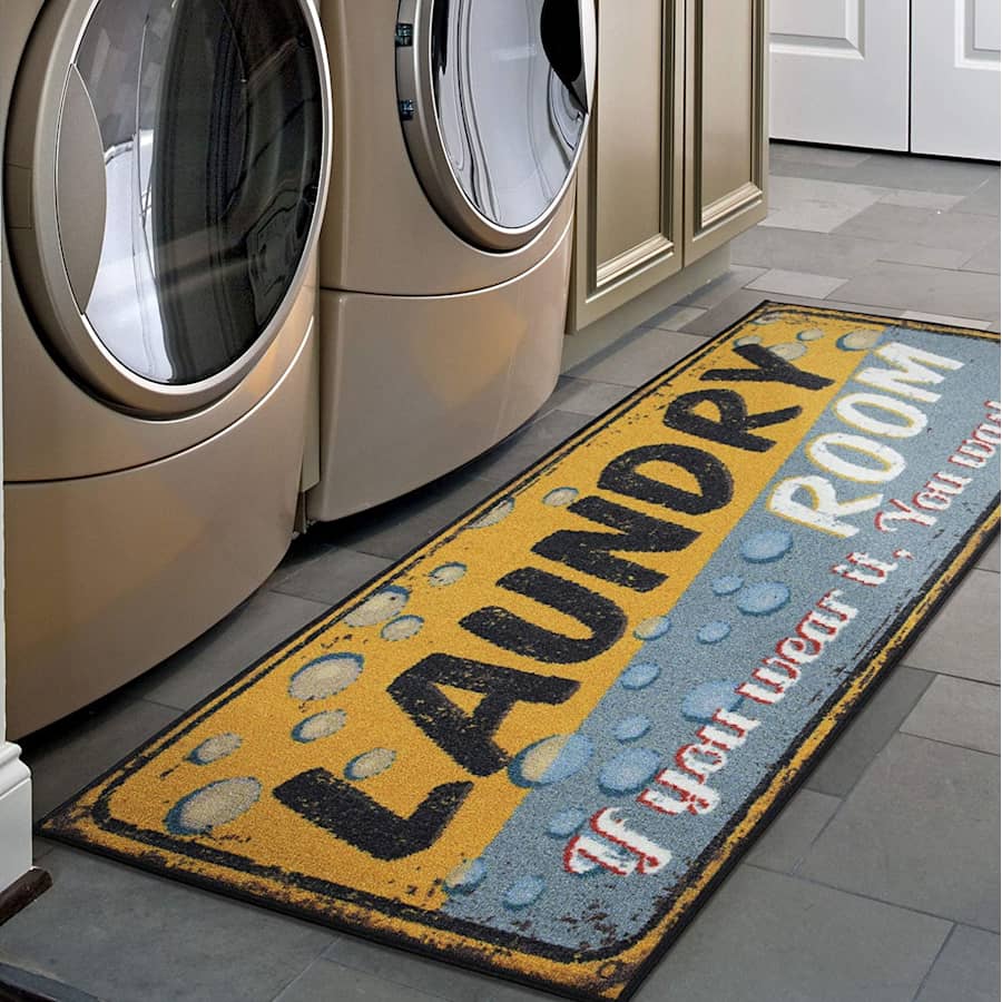 Ottomanson Laundry Collection Bubble Design Runner Rug for $10
