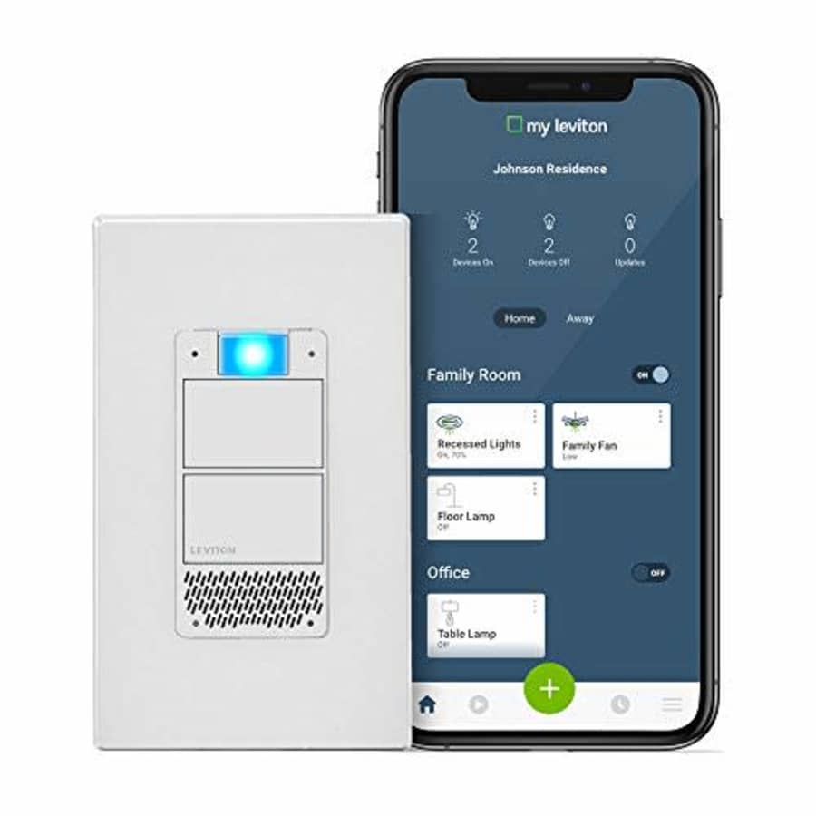Leviton Decora Smart Voice Dimmer Switch with Amazon Alexa Built-in, Wi-Fi 1st Gen, Neutral Wire for $61 Leviton Decora Smart Voice Dimmer Switch with Amazon Alexa Built-in, Wi-Fi 1st Gen, Neutral Wire for $61