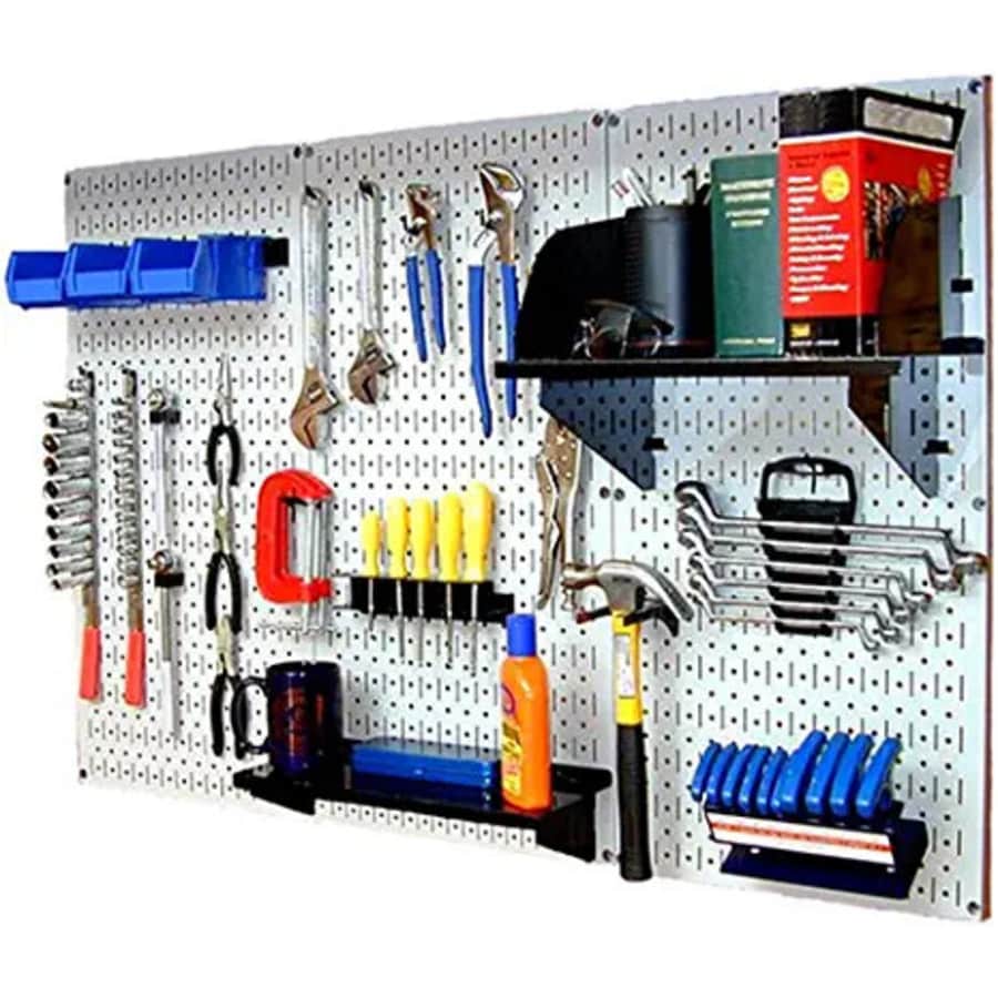Wall Control 48" Galvanized Steel Pegboard Tool Organizer for $116 Wall Control 48" Galvanized Steel Pegboard Tool Organizer for $116