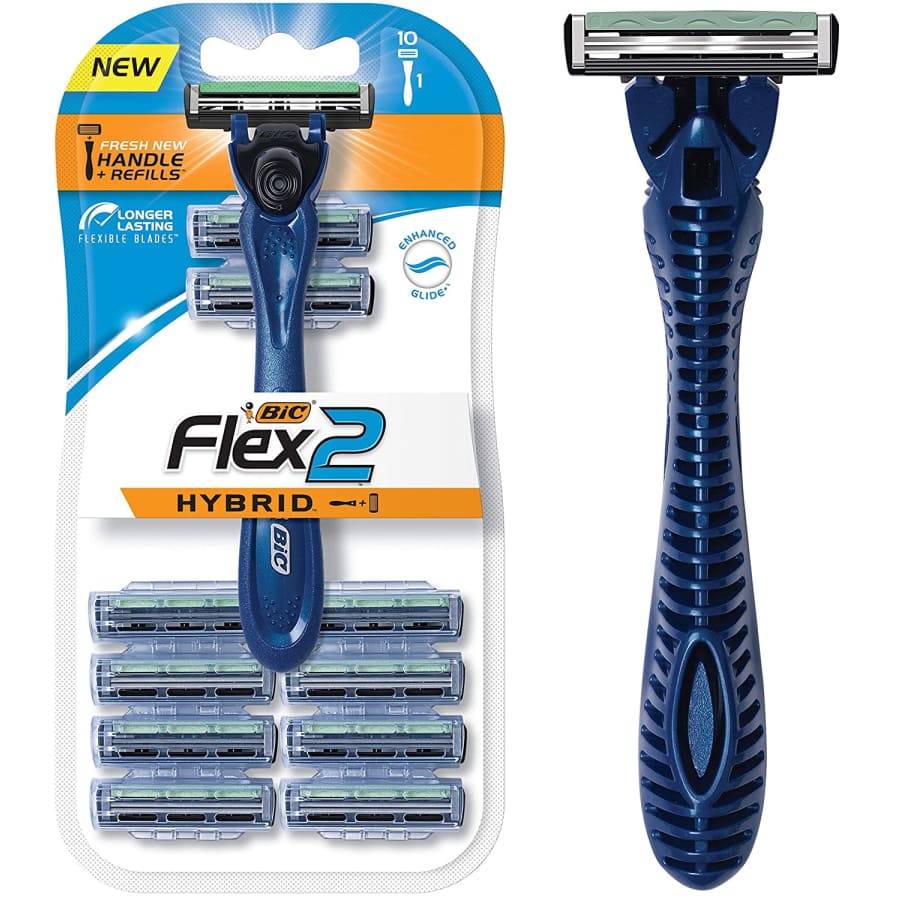 BIC Flex 2 Hybrid Men's Twin Blade Razor Set for $10 BIC Flex 2 Hybrid Men's Twin Blade Razor Set for $10