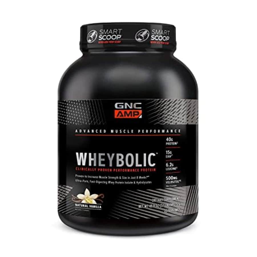 GNC AMP Wheybolic | Targeted Muscle Building and Workout Support Formula | Pure Whey Protein Powder for $70 GNC AMP Wheybolic | Targeted Muscle Building and Workout Support Formula | Pure Whey Protein Powder for $70