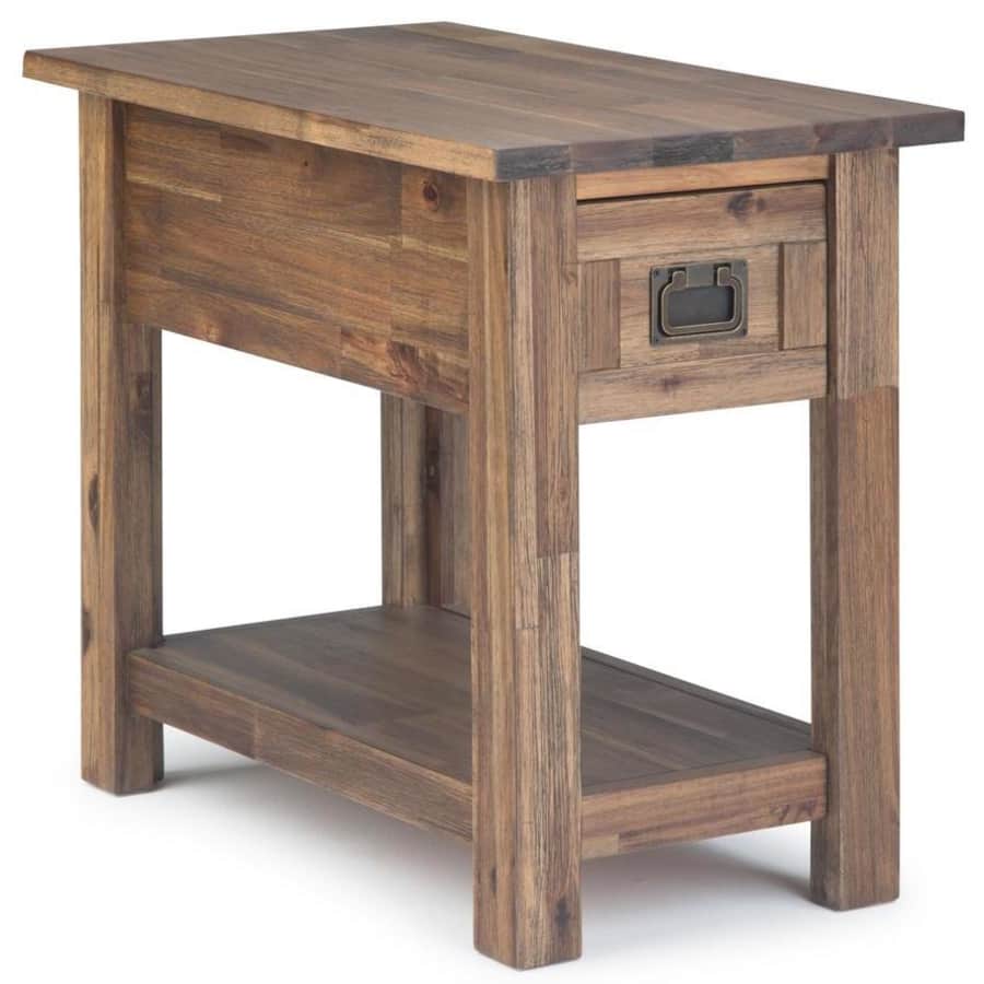 Simpli Home Monroe Solid Acacia Wood Side Table for $120 Simpli Home Monroe Solid Acacia Wood Side Table for $120