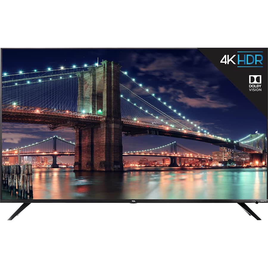 TCL 55" 4K HDR LED UHD Roku Smart TV for $350