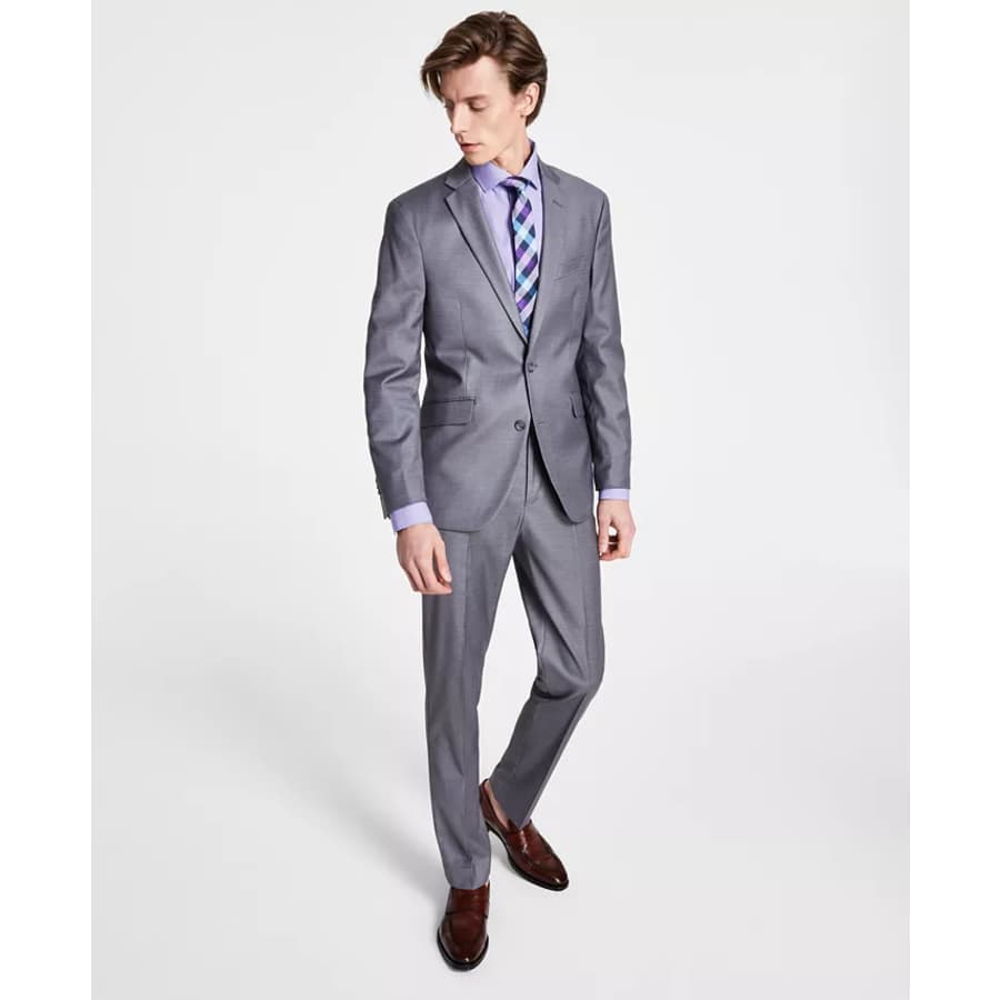 Kenneth Cole Reaction Men's Ready Flex Slim-Fit Suit for $130 Kenneth Cole Reaction Men's Ready Flex Slim-Fit Suit for $130