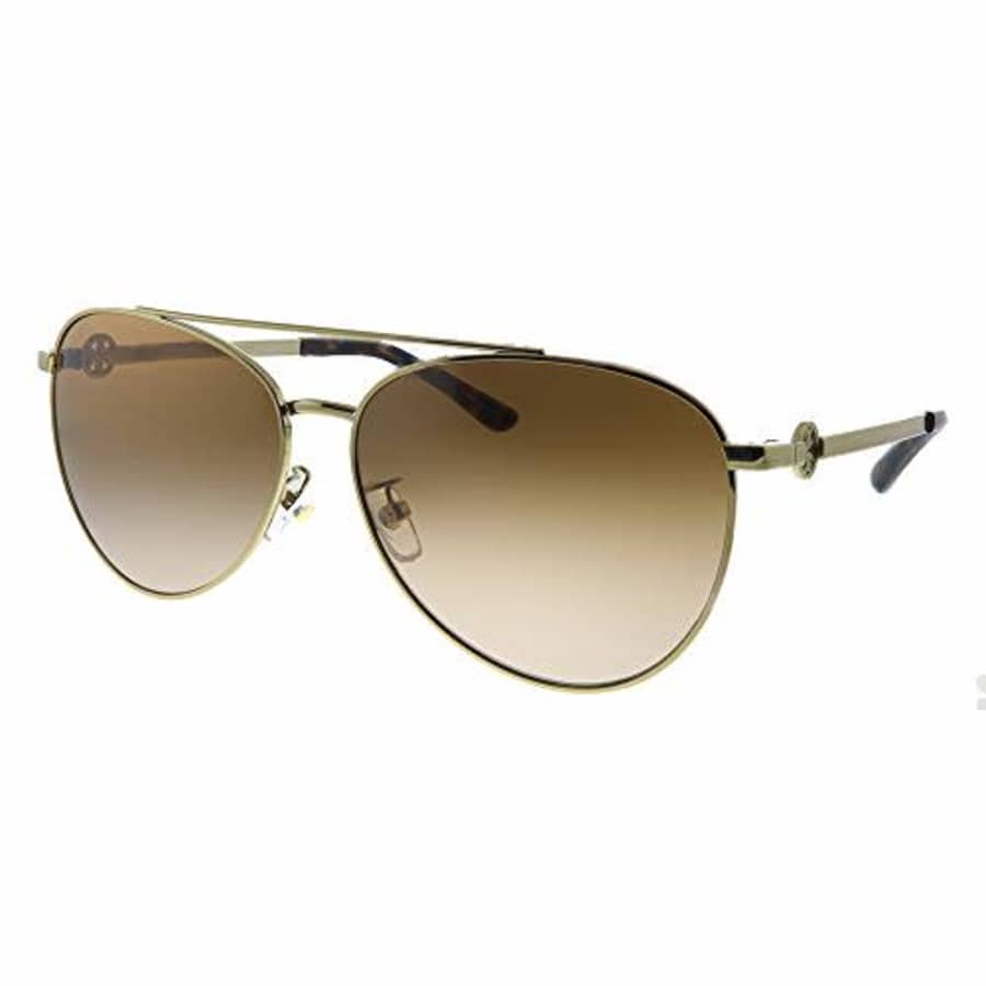 Tory Burch TY6074 Women's Sunglasses Shiny Gold Metal/Dark Brown Gradient 58 for $122 Tory Burch TY6074 Women's Sunglasses Shiny Gold Metal/Dark Brown Gradient 58 for $122