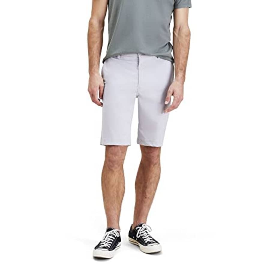 Dockers Men's Ultimate Go Straight Fit Smart 360 Tech Shorts, High Rise Grey, 30 Regular for $23