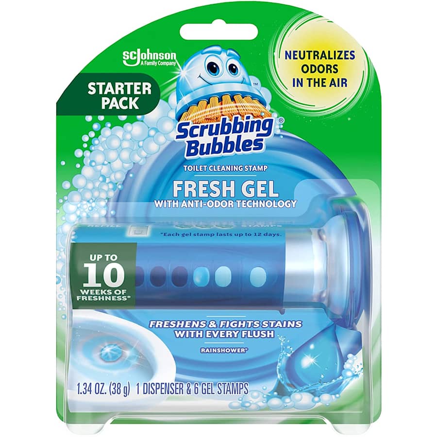 Scrubbing Bubbles Fresh Gel Toilet Bowl Cleaning Stamps 6-Count for $4 via Sub & Save