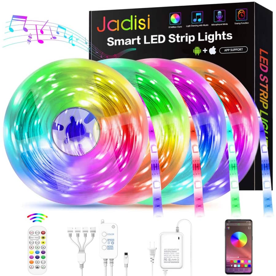 Jadisi 65.6-ft. LED Strip Lights for $24 Jadisi 65.6-ft. LED Strip Lights for $24