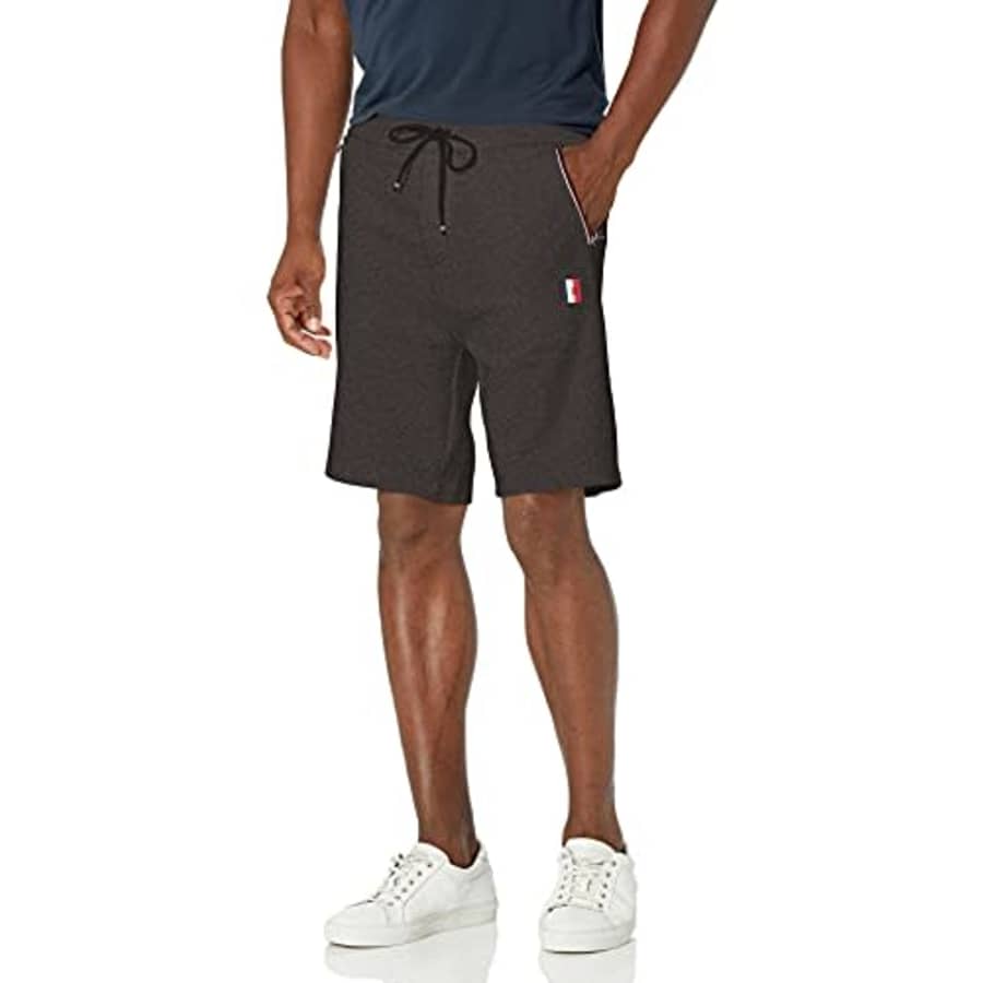 Tommy Hilfiger Men's Track Shorts, ABK129 Charcoal Grey Heather, MD for $20 Tommy Hilfiger Men's Track Shorts, ABK129 Charcoal Grey Heather, MD for $20