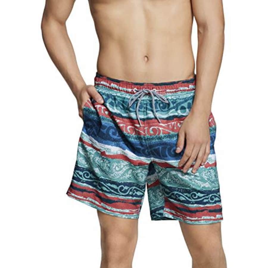 Speedo Men's Swim Trunk Mid Length Redondo Stripe for $49