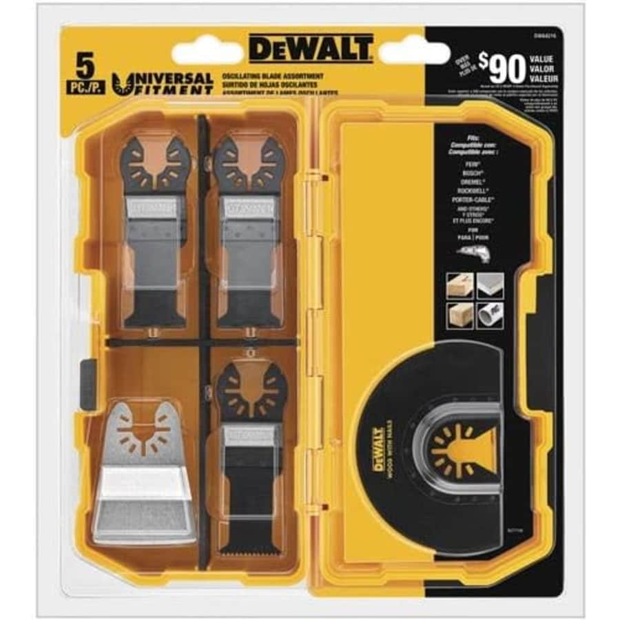 DeWalt 5-Piece Oscillating Tool Blade Kit for $25 DeWalt 5-Piece Oscillating Tool Blade Kit for $25