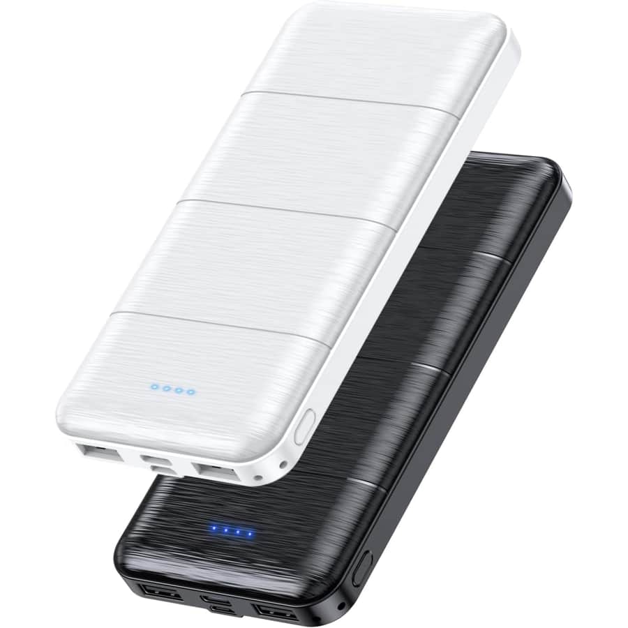 15,000mAh Dual USB Fast-Charging Power Bank 2-Pack for $16 w/ Prime