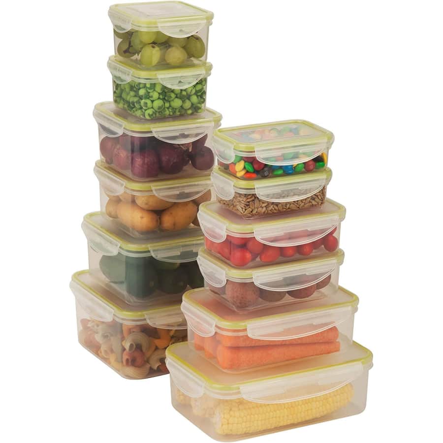 Honey Can Do 24-Piece Locking Food Storage Container Set for $20